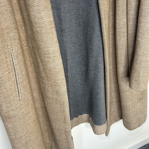 MADEWELL Stanza Herringbone Coat Wool Blend Camel Color Size XL - Picture 7 of 16